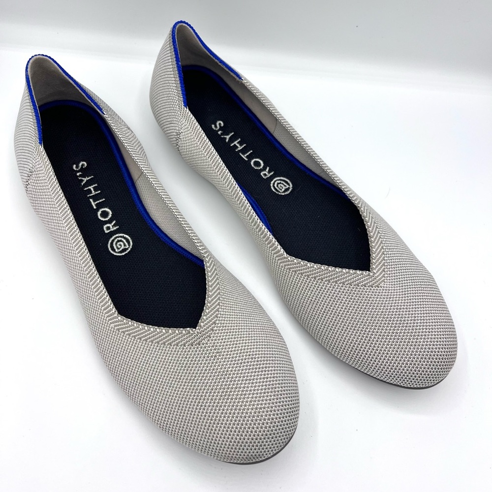 RETIRED Rothys Flex Birdseye sz 12 Classic Ballet Round
Toe Shoe Flat Knit.